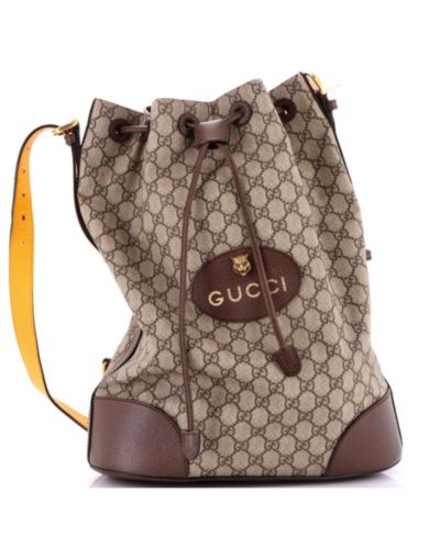 Pre-Owned Gucci Рюкзак Neo Vintage Drawstring Bucket из канваса GG
