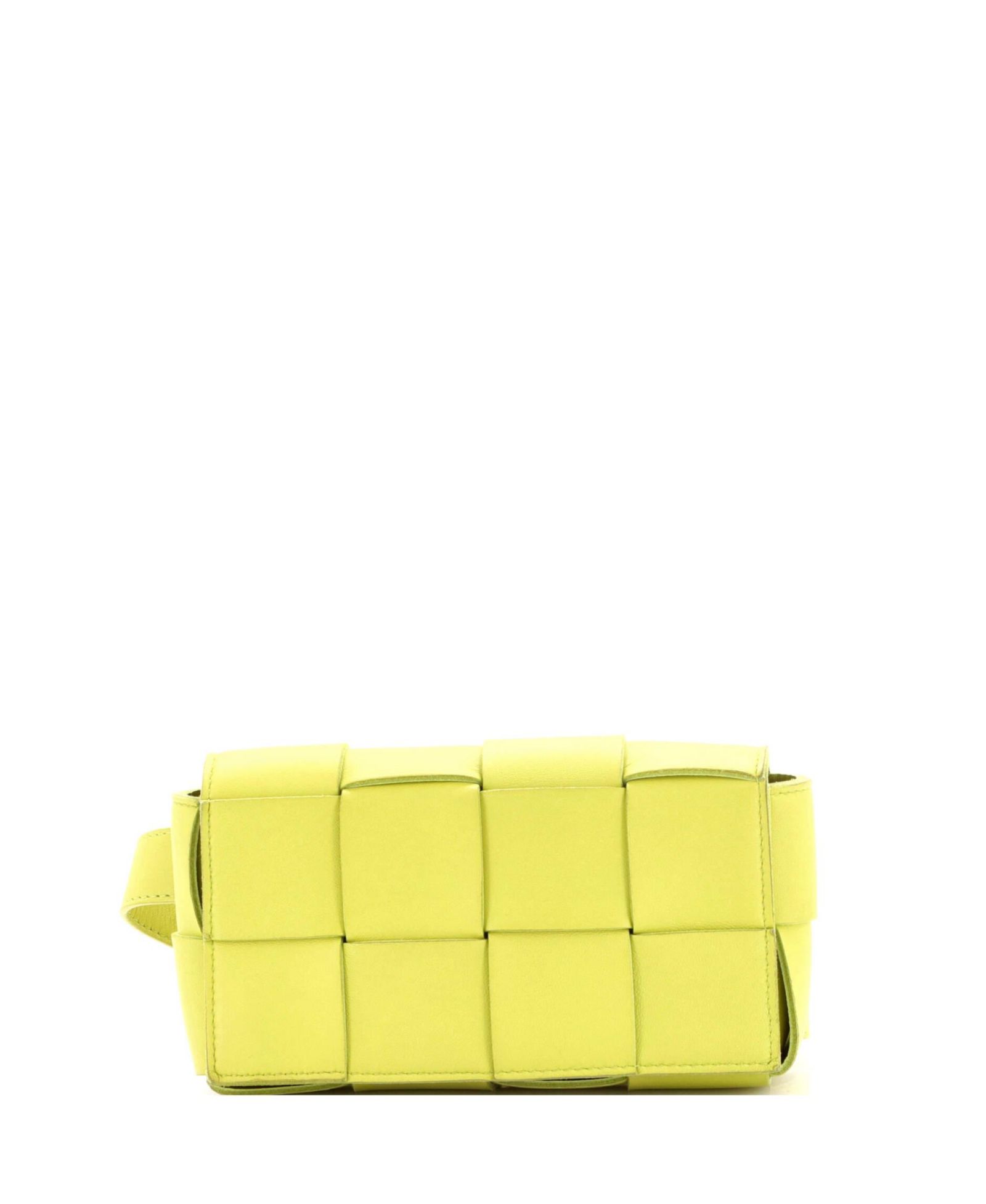 Подержанная сумка-поясная Bottega Veneta Cassette Maxi Intrecciato из кожи