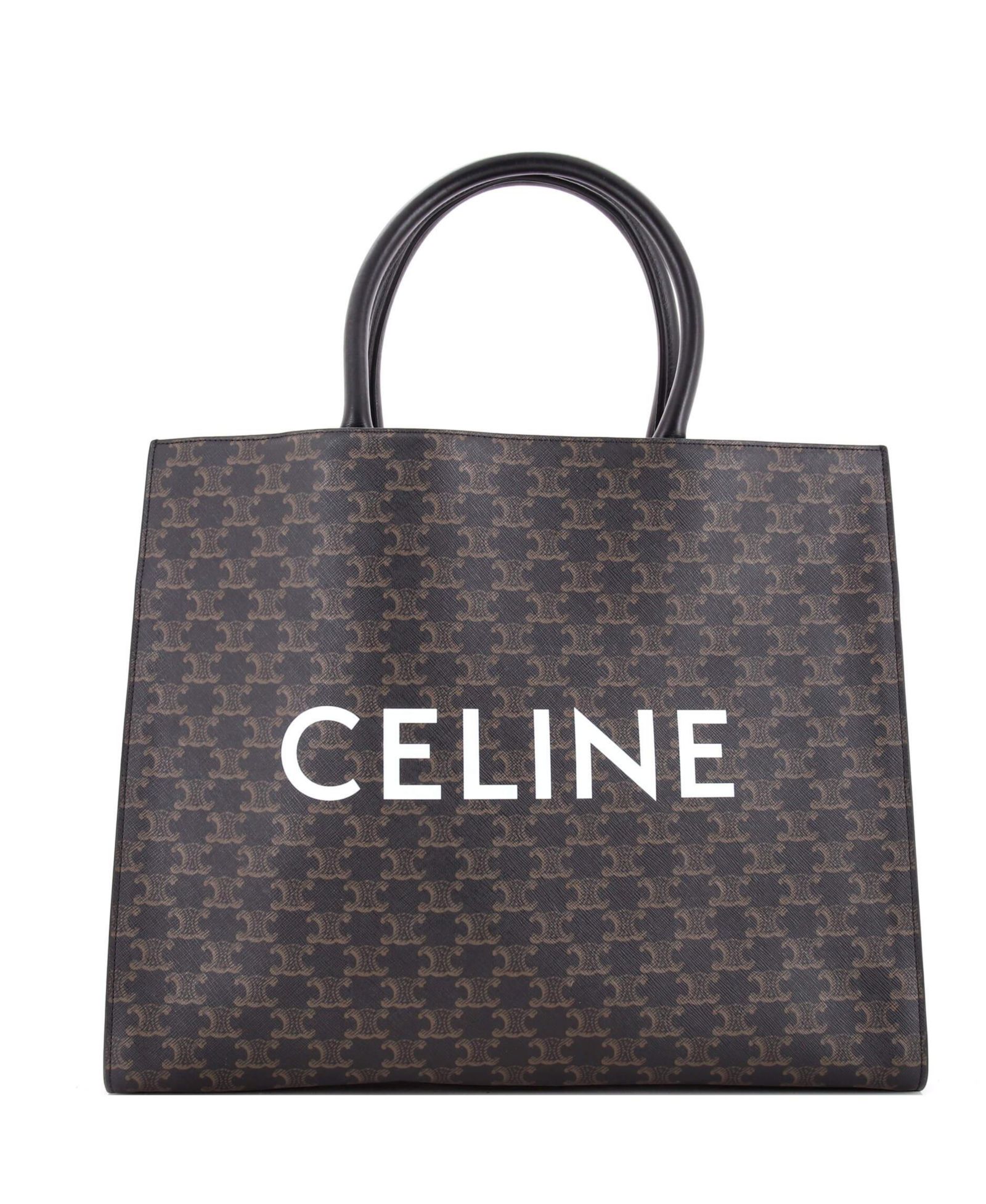 Celine Горизонтальный тоут Cabas Triomphe с логотипом, б/у