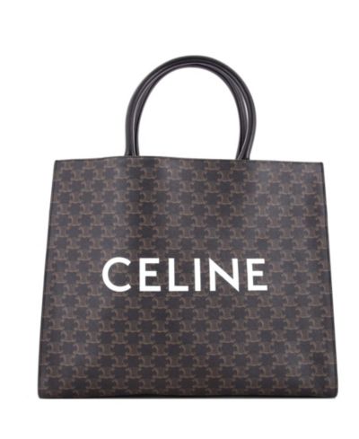 Celine Горизонтальный тоут Cabas Triomphe с логотипом, б/у