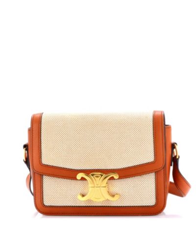 Сумка через плечо Celine Pre-Owned, Teen Triomphe Canvas с кожаной отделкой