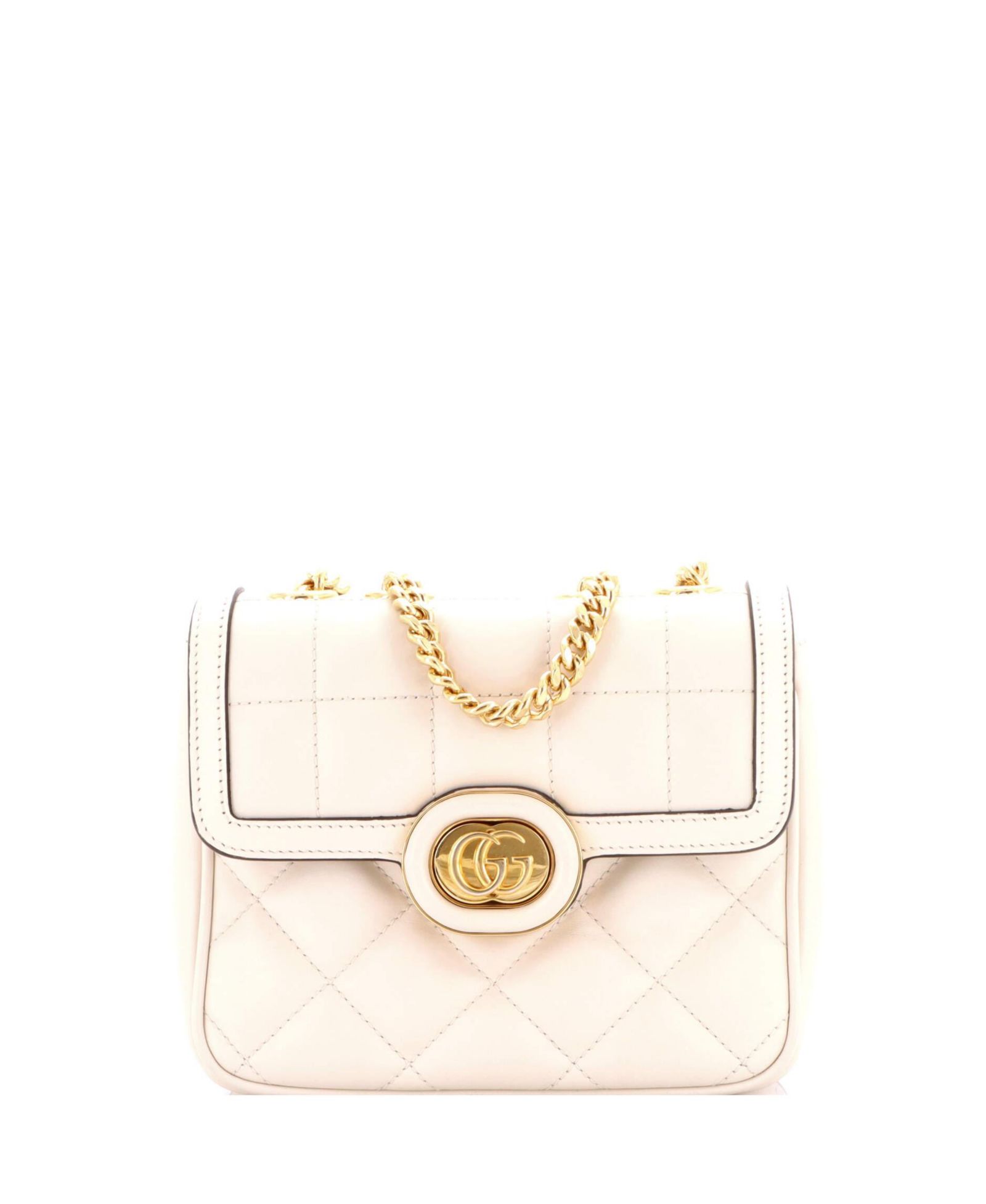 Б/у мини-сумка Gucci Mini Deco Chain Flap Mixed Matelasse Leather