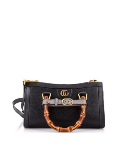 Gucci маленькая сумка Diana NM конвертируемая на плечо, кожа, б/у