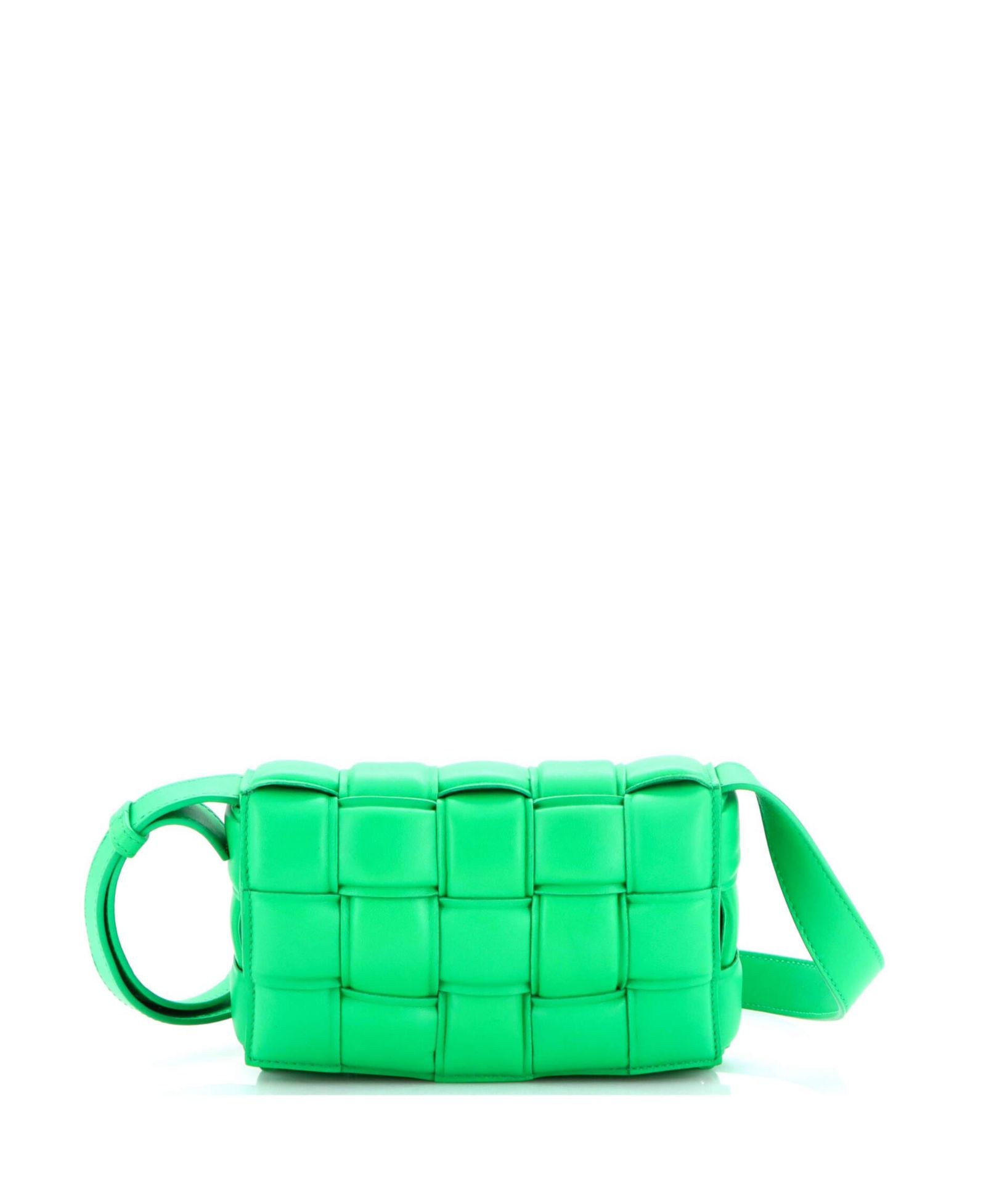 Подержанная сумка через плечо Bottega Veneta Small Cassette Padded Maxi Intrecciato из кожи