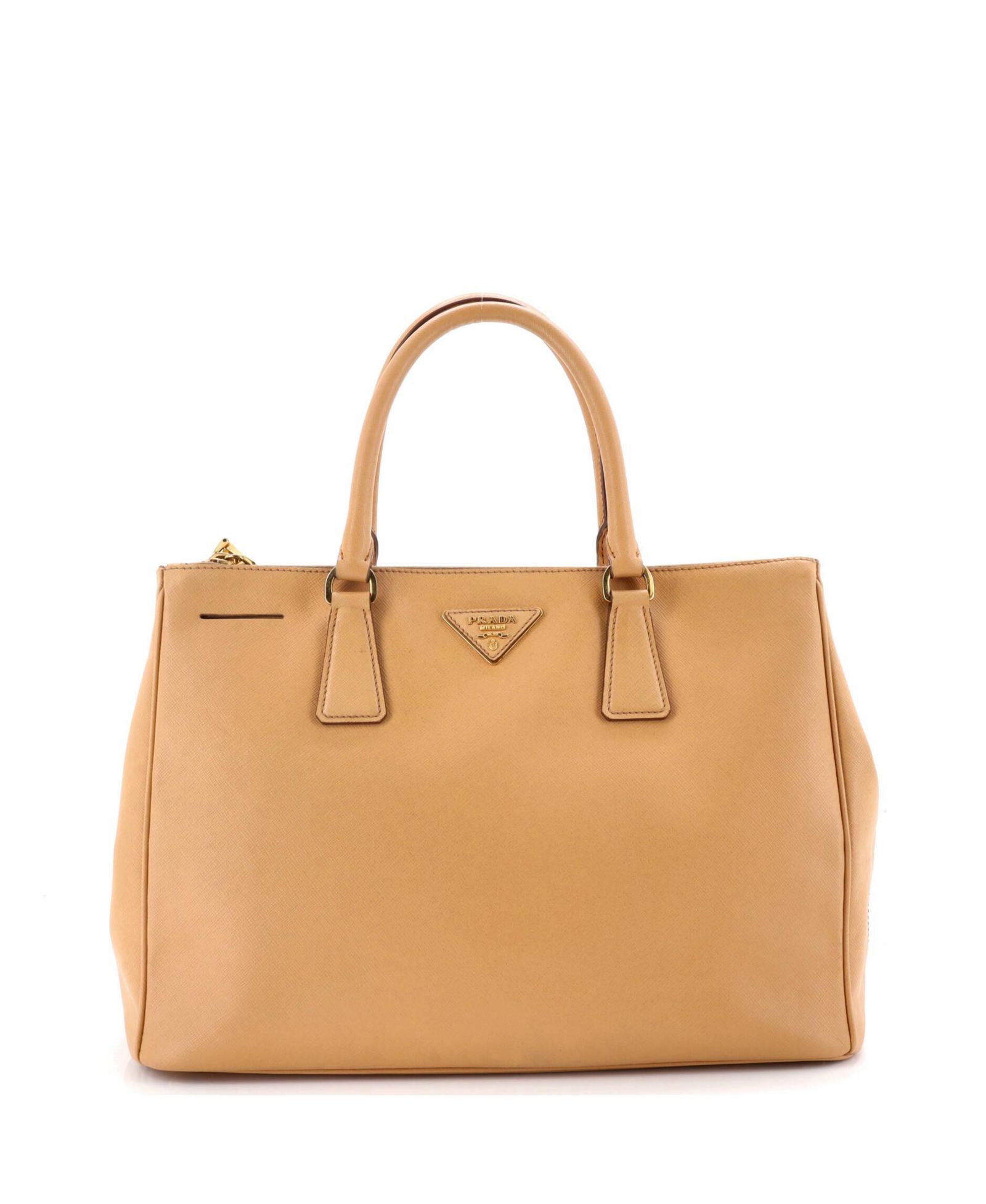 Pre-Owned Prada Tote Bag из кожи Saffiano, Medium, Double Zip Lux