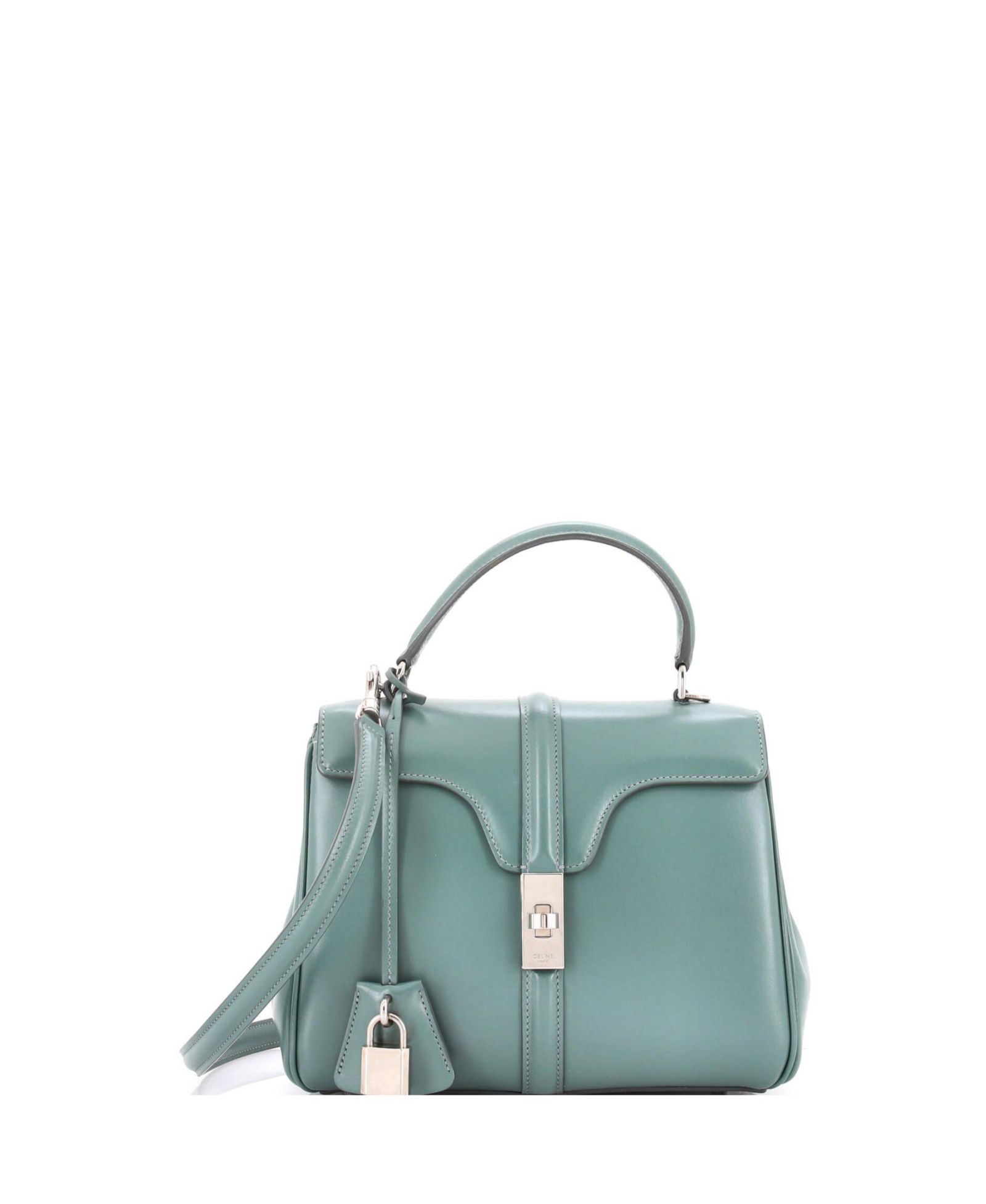 Маленькая сумка Celine 16 Top Handle из гладкой телячьей кожи (б/у)