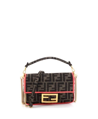 Мини-сумка Fendi Baguette NM Zucca Canvas б/у