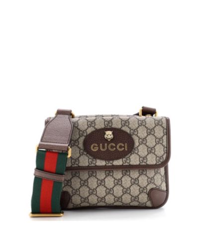Б/у сумка Gucci Small Neo Vintage Flap Messenger GG Coated Canvas