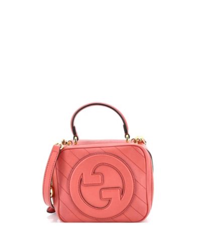 Pre-Owned Gucci Blondie NM Top Handle Shoulder Bag Diagonal Quilted Leather