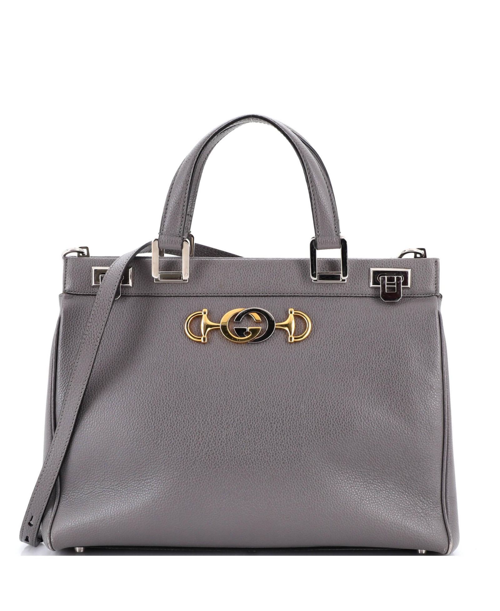 Кожаная сумка с ручкой Gucci Medium Zumi Pre-Owned