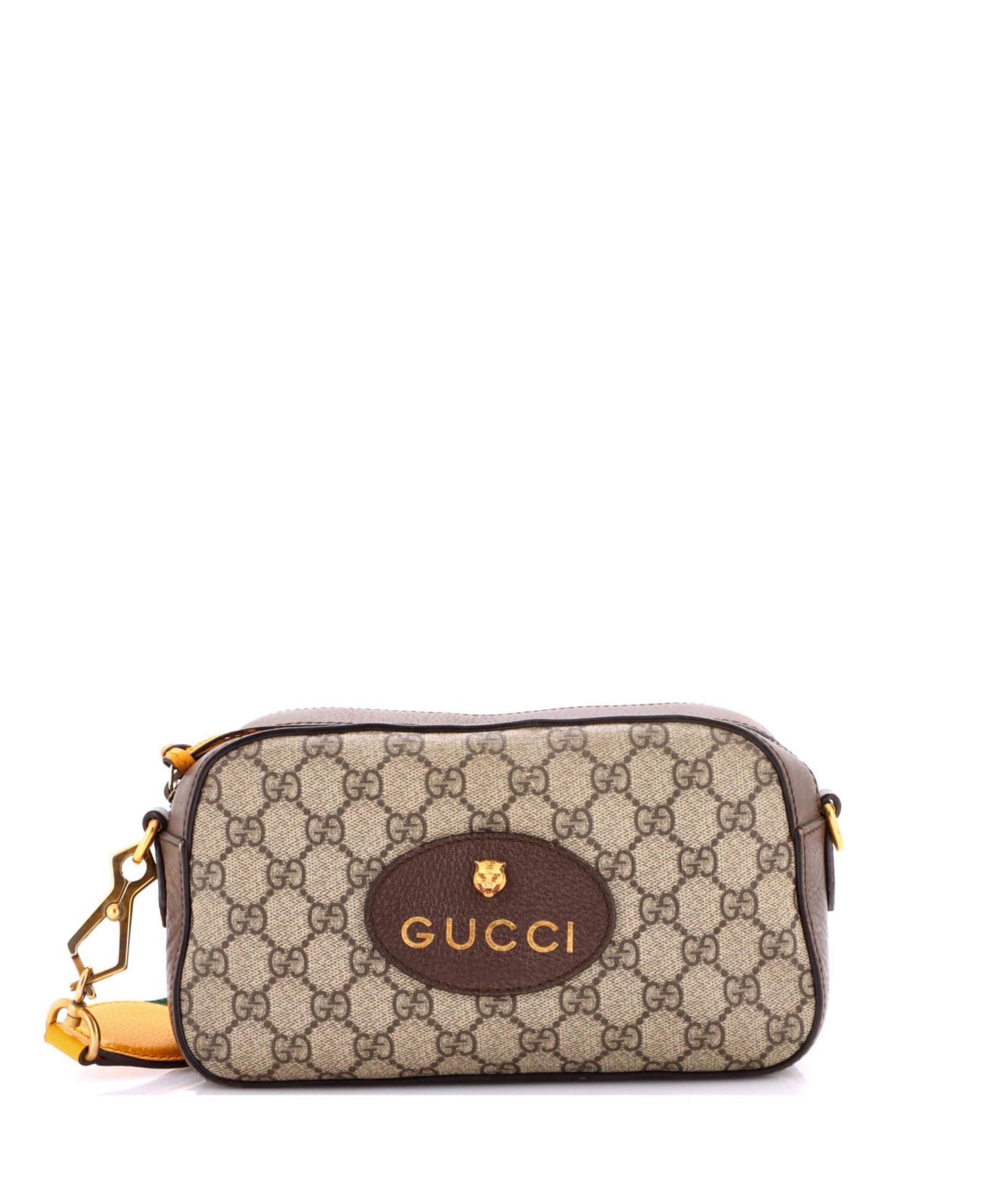 Подержанная сумка-мессенджер Gucci Neo Vintage Camera из покрытия GG Coated Canvas