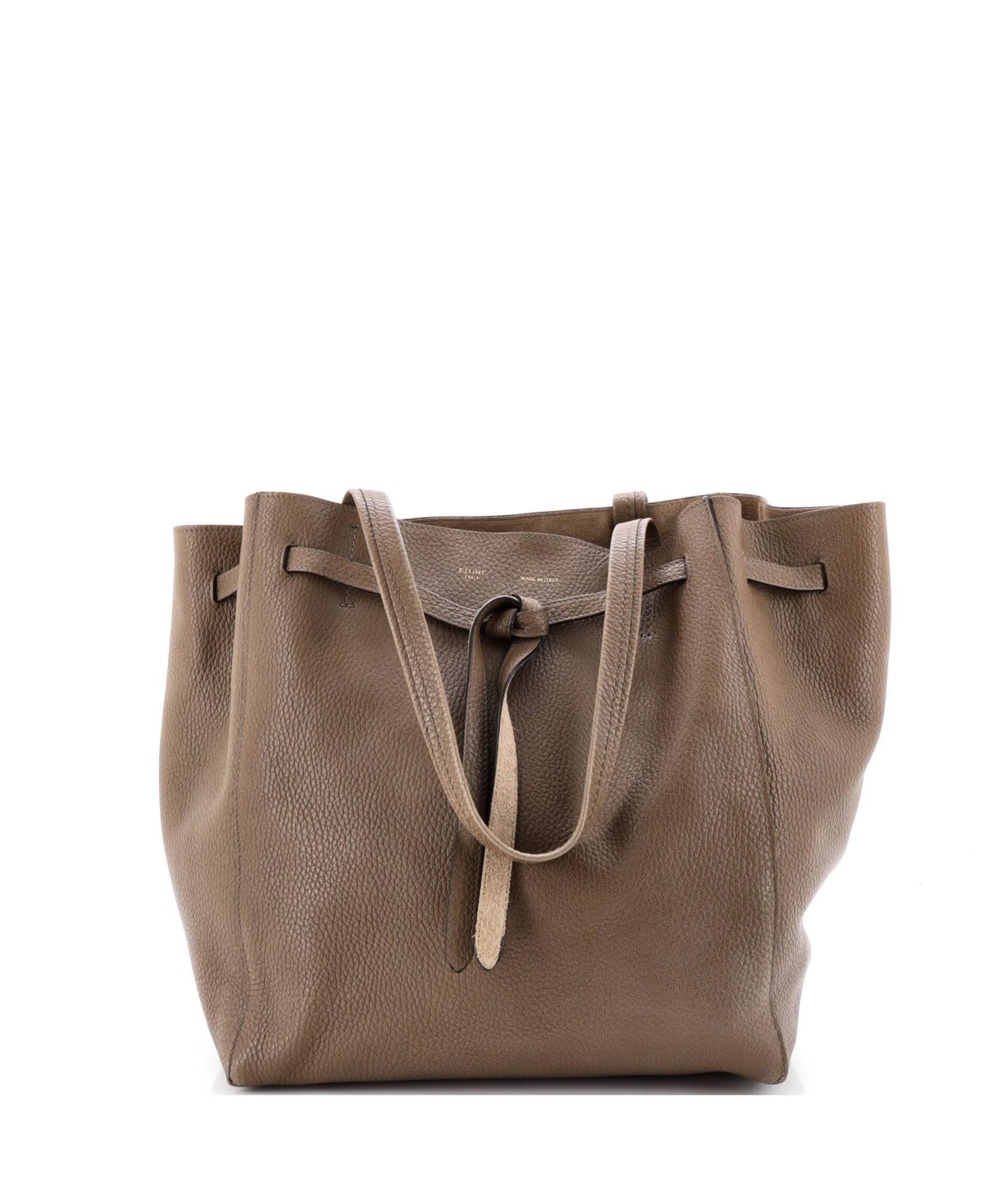 Сумка-тоут Celine Medium Phantom Tie Cabas Leather Pre-Owned