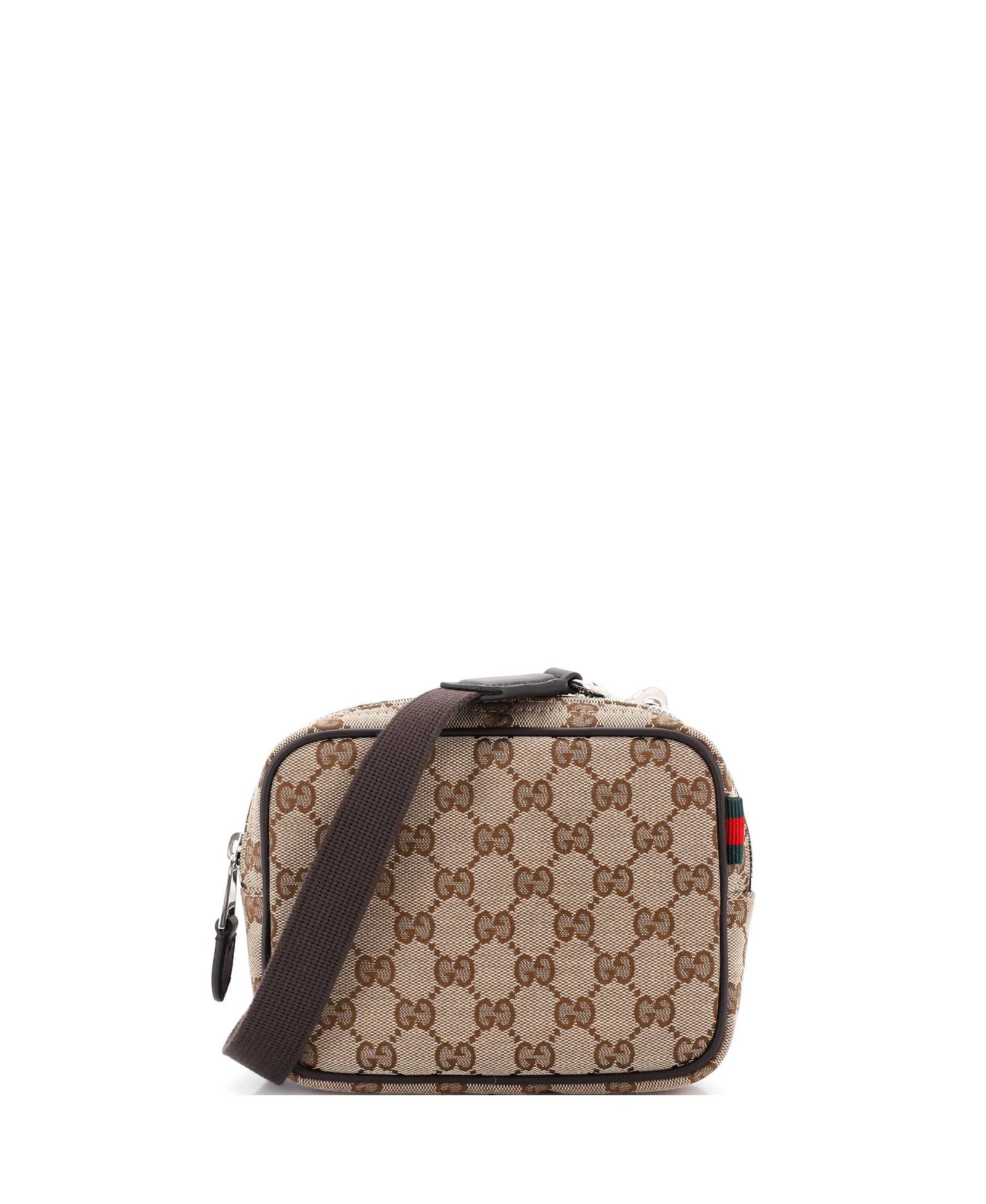 Pre-Owned Gucci мини-сумка Web Loop GG Canvas