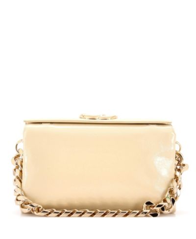 Б/у маленькая сумка Gucci Small GG Soft Chain Handle Bag Patent