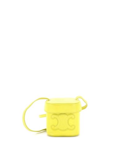 Кожаная сумка Celine Small Cuir Triomphe Box (б/у)