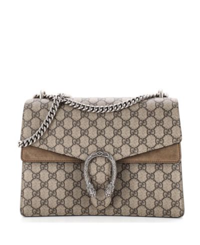 Pre-Owned Gucci Medium Dionysus Bag GG Coated Canvas
