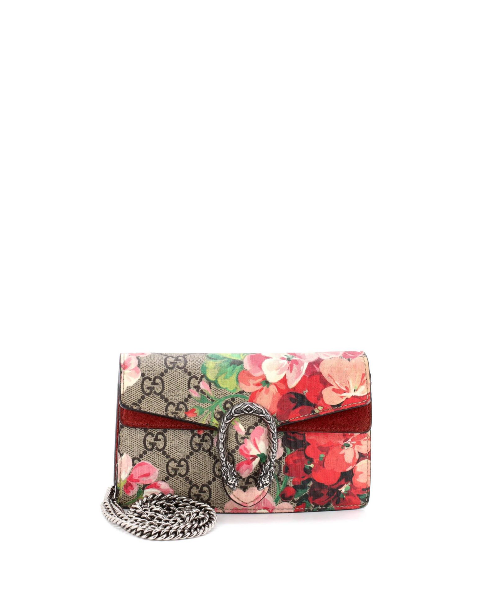 Pre-Owned Gucci сумка Dionysus Super Mini с принтом Blooms из канваса GG