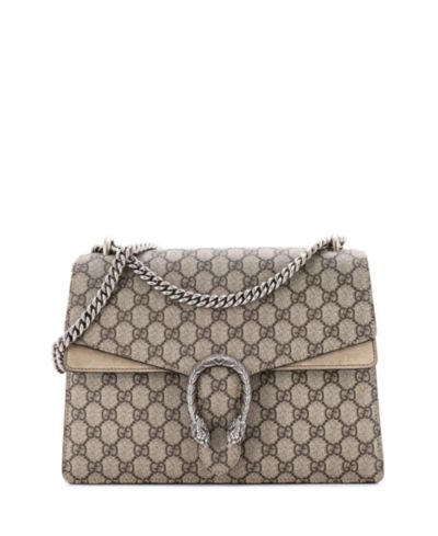 Pre-Owned Gucci Medium Dionysus Bag GG Coated Canvas