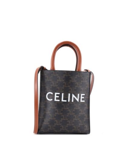 Сумка-тоут Celine Mini Vertical Cabas Triomphe Coated Canvas Pre-Owned