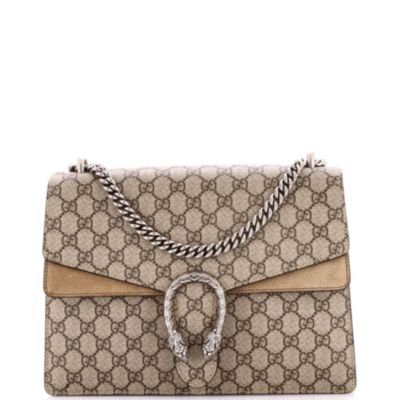 Pre-Owned Gucci Medium Dionysus Bag GG Coated Canvas