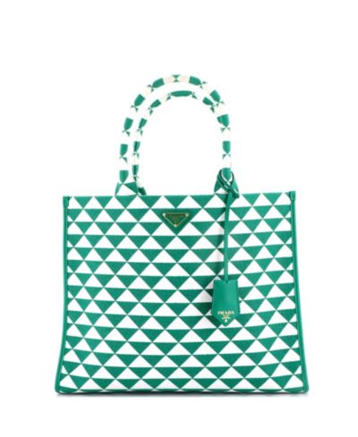 Pre-Owned Prada Large Symbole Shopper Tote Jacquard