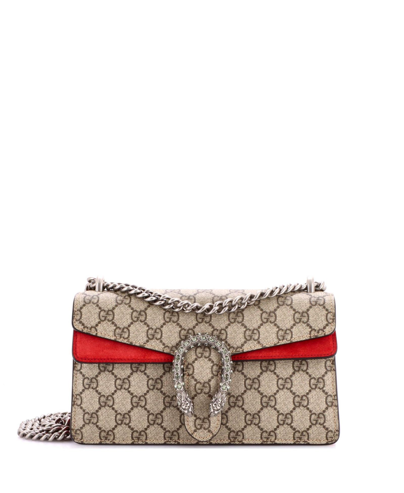 Pre-Owned Gucci сумка Dionysus Small GG из пропитанного холста с кристаллами