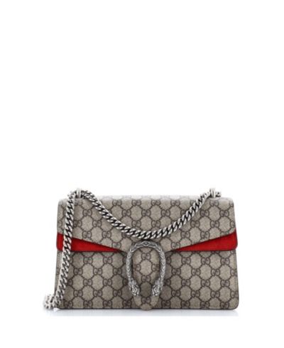 Б/у маленькая сумка Gucci Dionysus GG из покрытого холста