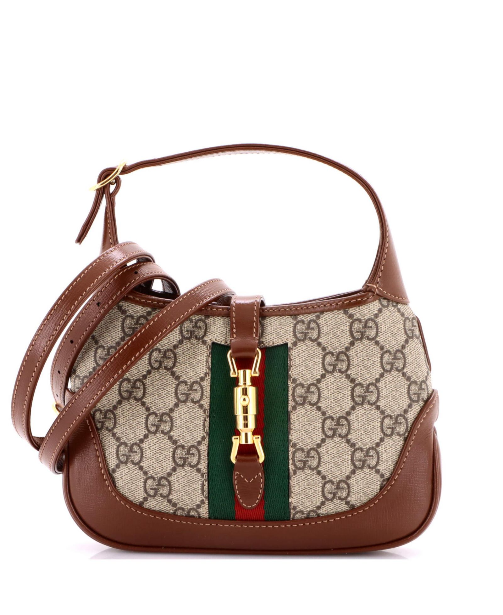 Сумка Gucci Mini Jackie 1961 Hobo GG Coated Canvas Pre-Owned