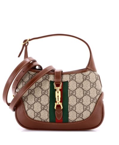 Сумка Gucci Mini Jackie 1961 Hobo GG Coated Canvas Pre-Owned