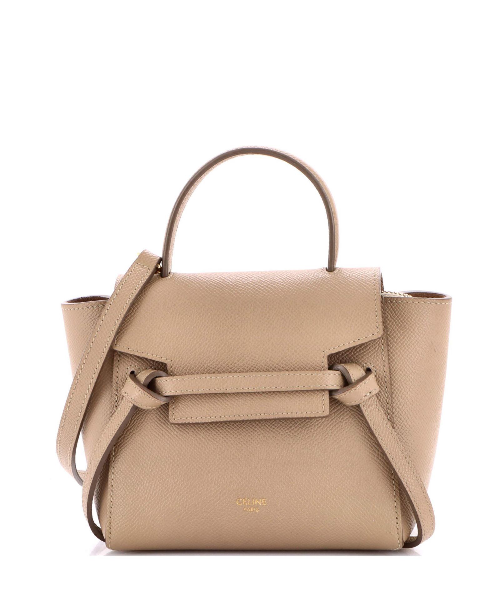 Сумка на пояс Celine Pico из текстурированной кожи, б/у