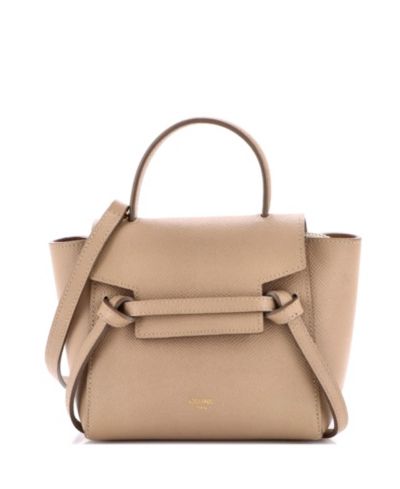 Сумка на пояс Celine Pico из текстурированной кожи, б/у