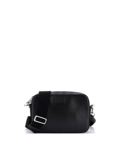 Pre-Owned Gucci Small Crossbody Camera Bag Leather and GG Coated Canvas