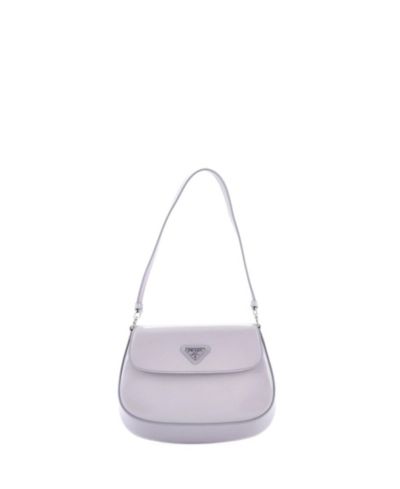 Б/у маленькая сумка через плечо Prada Small Cleo Flap из кожи Spazzolato
