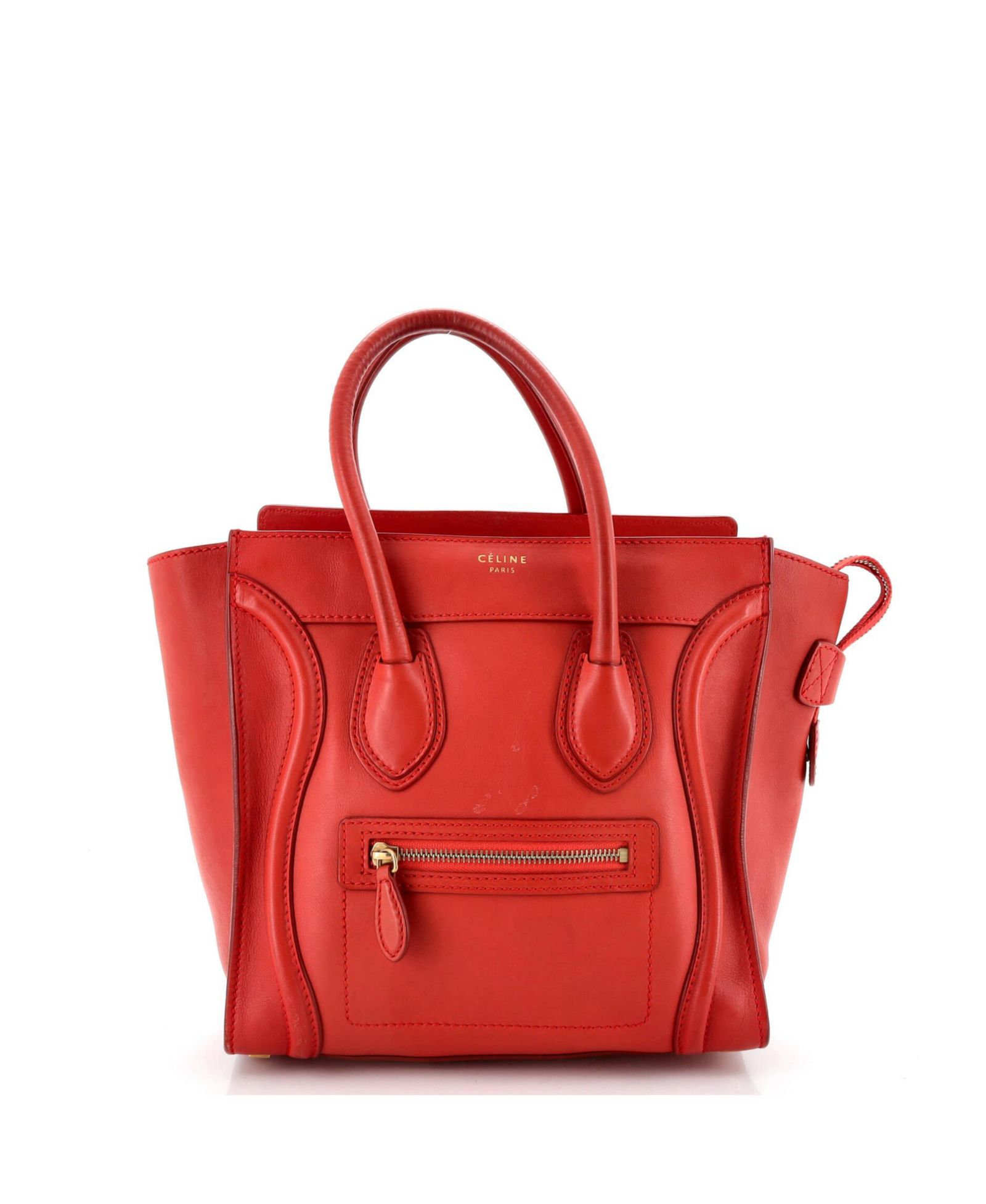 Pre-Owned Celine Micro Luggage Bag Smooth Leather