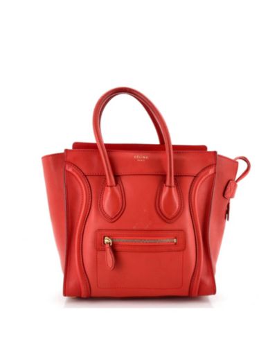 Celine Micro Luggage сумка из гладкой кожи, б/у