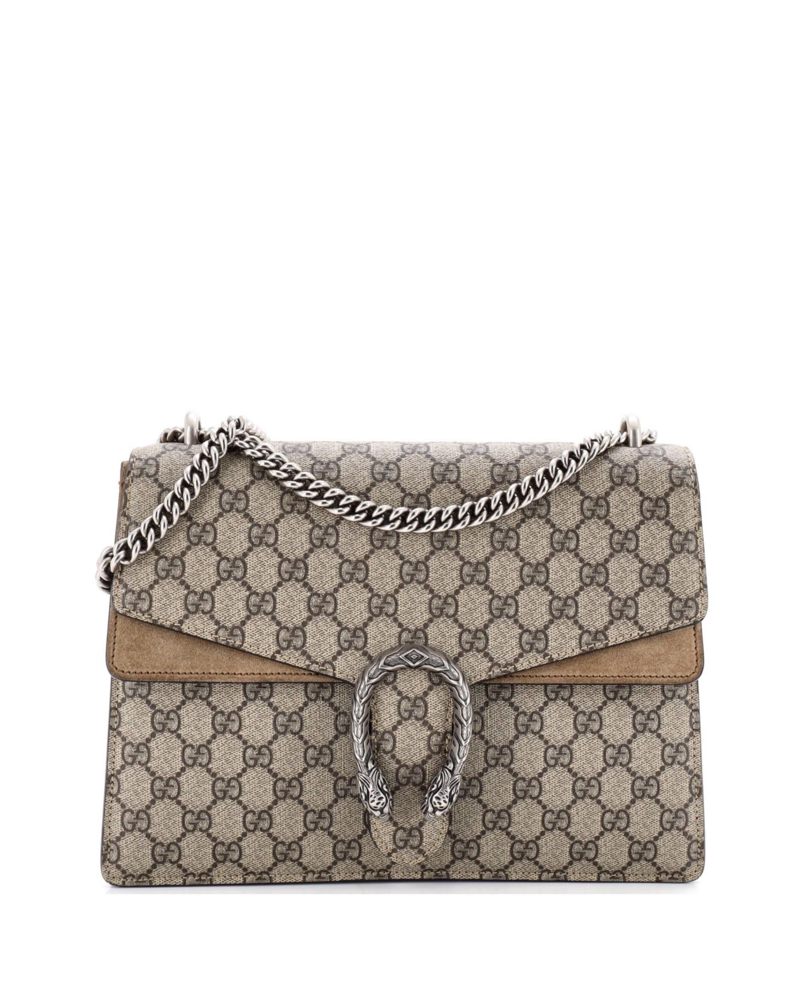Pre-Owned Gucci Medium Dionysus Bag GG Coated Canvas