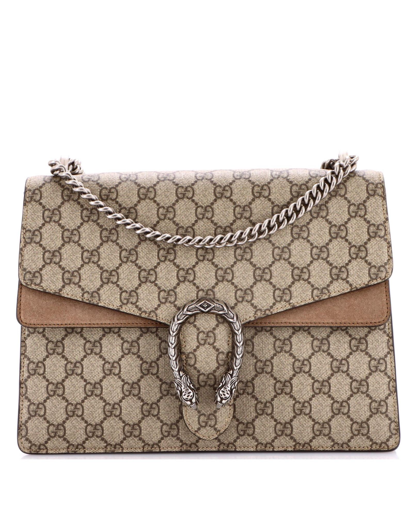 Pre-Owned Gucci Medium Dionysus Bag GG Coated Canvas