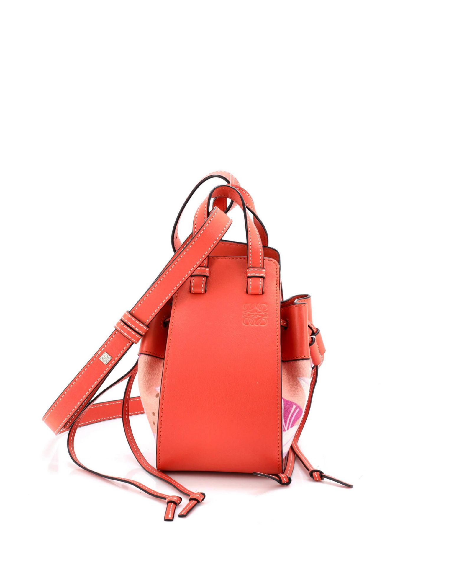 Сумка Loewe Mini Hammock Leather and Printed Canvas (Pre-Owned)
