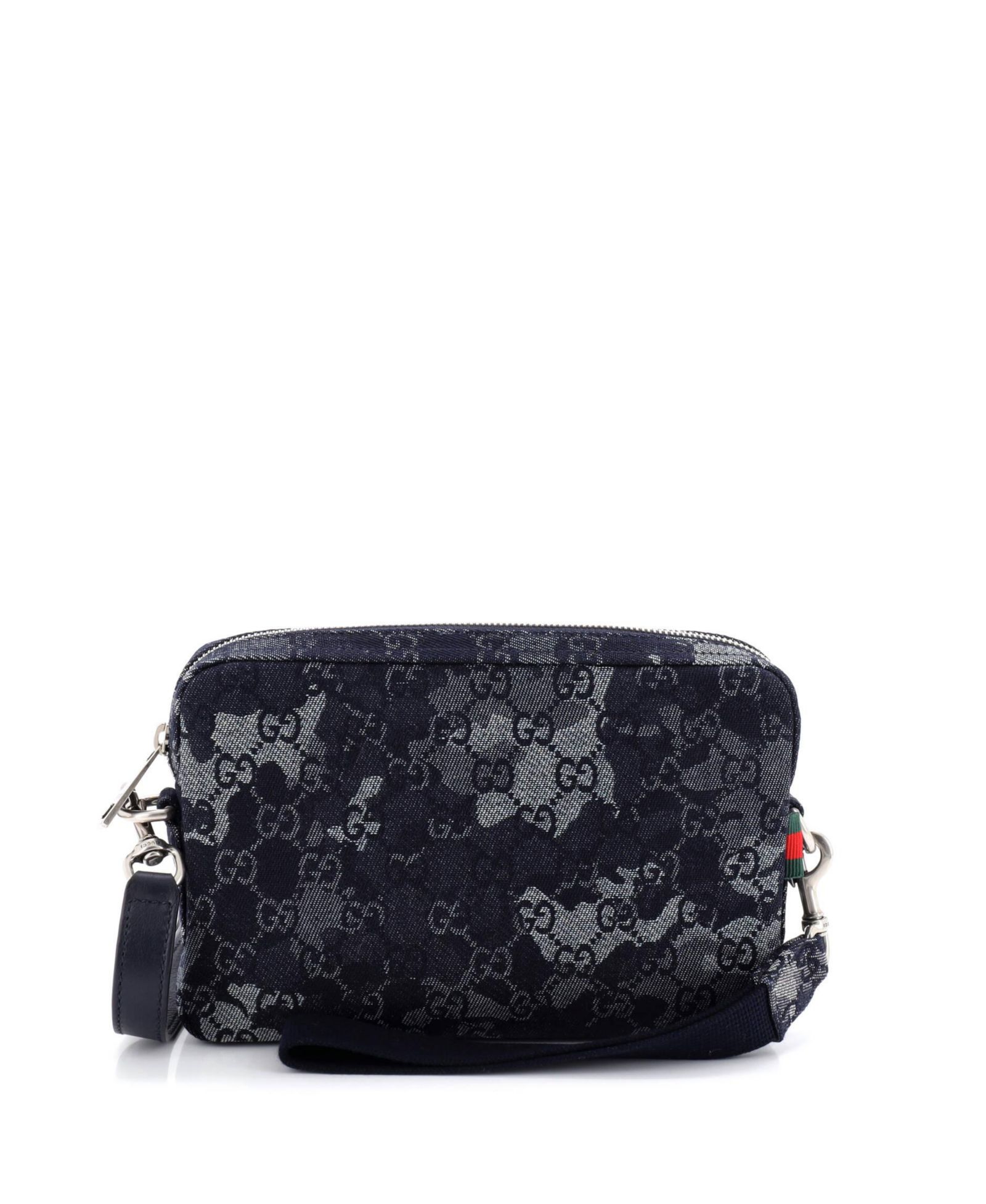 Pre-Owned Gucci Convertible Crossbody Bag Camouflage GG Denim
