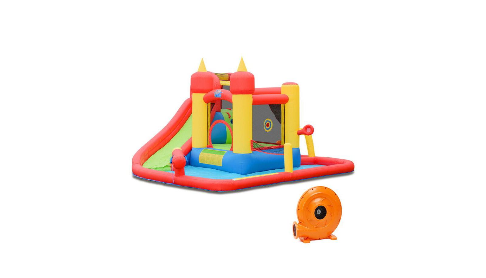 Надувной водный аттракцион Mecale Inflatable Water Slide Bounce House с 740W Blower в комплекте