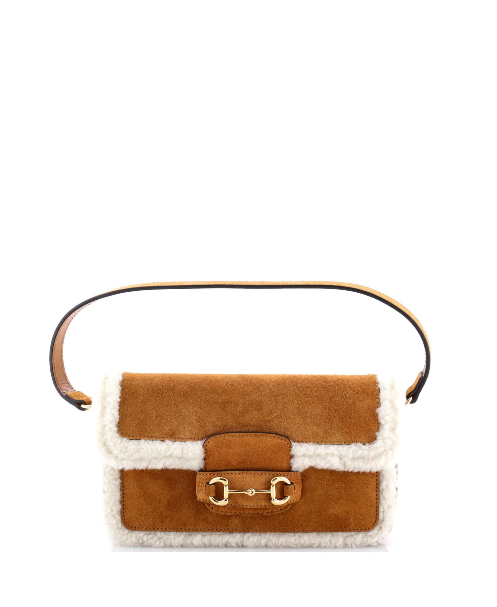 Сумка через плечо Pre-Owned Gucci Mini Horsebit 1955 Suede