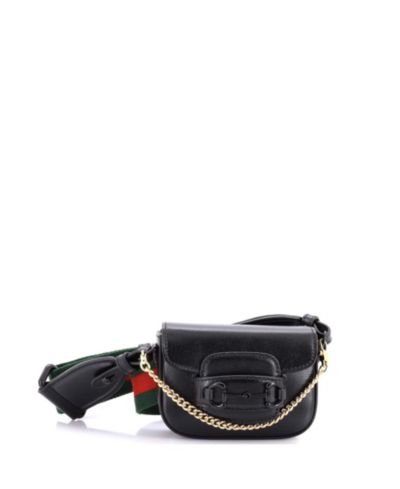 Pre-Owned Gucci Horsebit 1955 Flap Wallet with Strap Leather
