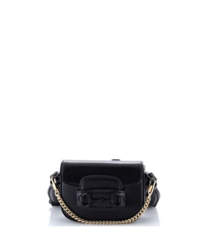 Кошелек Gucci Horsebit 1955 Flap с ремешком, кожаный