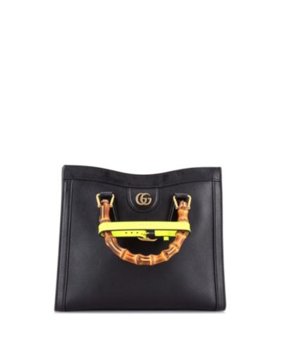 Pre-Owned Gucci Small Diana NM Bamboo Handle Tote Leather