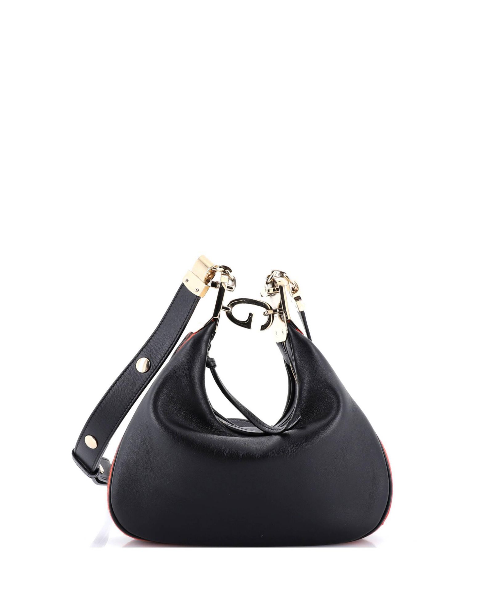 Pre-Owned Gucci Small Attache Shoulder Bag Leather