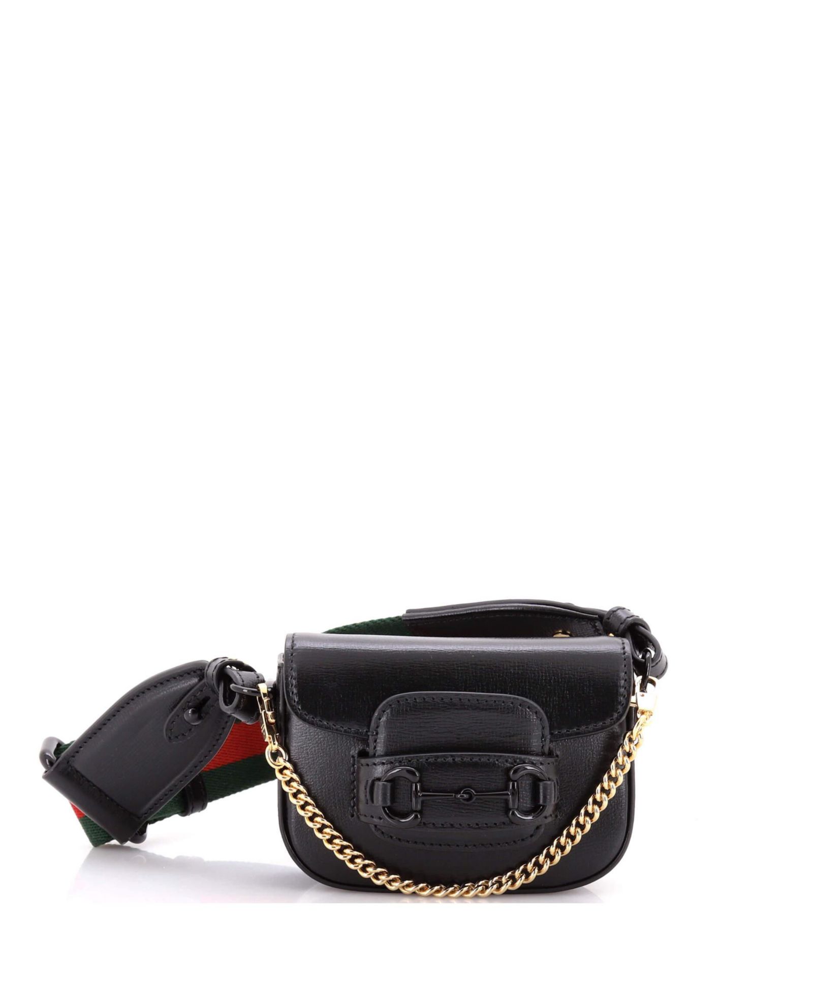 Pre-Owned Gucci Horsebit 1955 Flap Wallet with Strap Leather