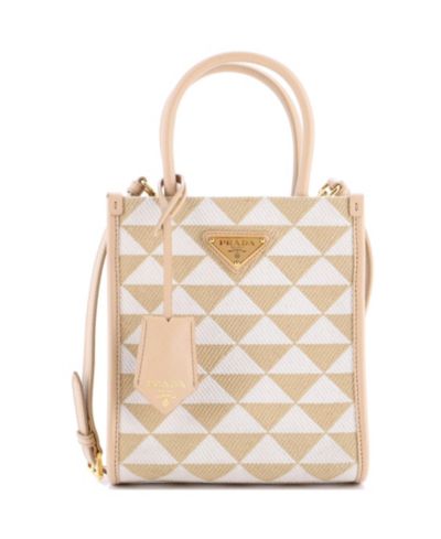 Pre-Owned Prada Mini Symbole Shopper Tote Jacquard