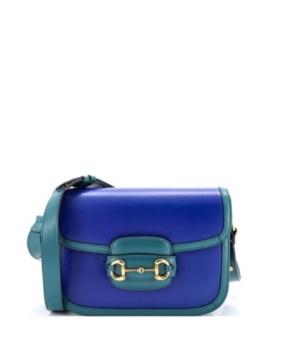 Сумка через плечо Pre-Owned Gucci Small Horsebit 1955 Leather