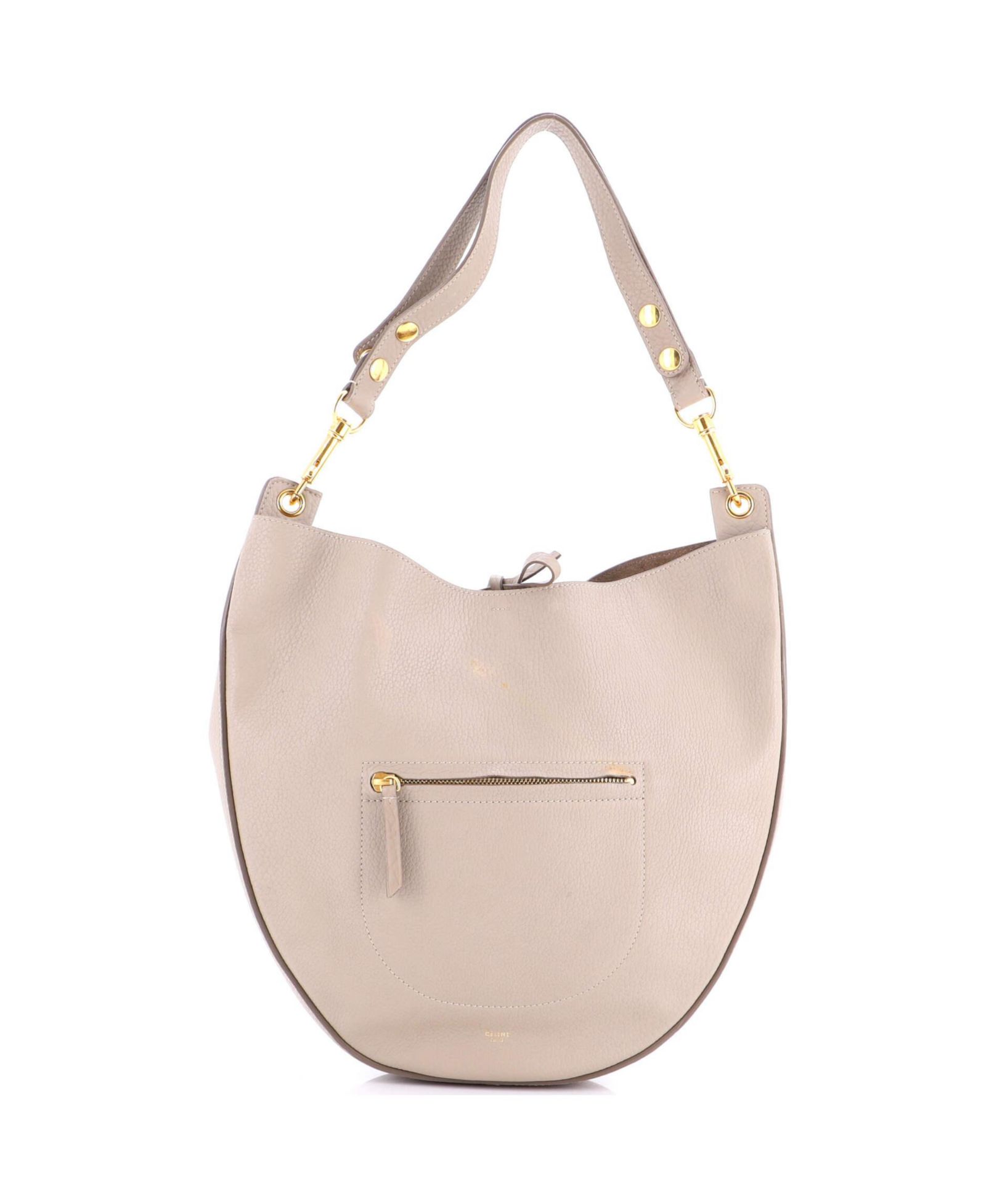Сумка Celine Trotteur Medium Pocket Hobo Grainy Leather Pre-Owned