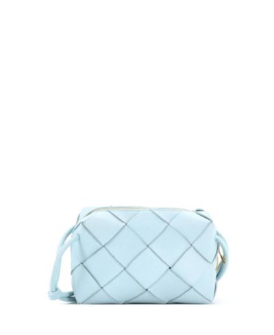 Pre-Owned Bottega Veneta Small Cassette Camera Crossbody Bag Maxi Intrecciato Leather